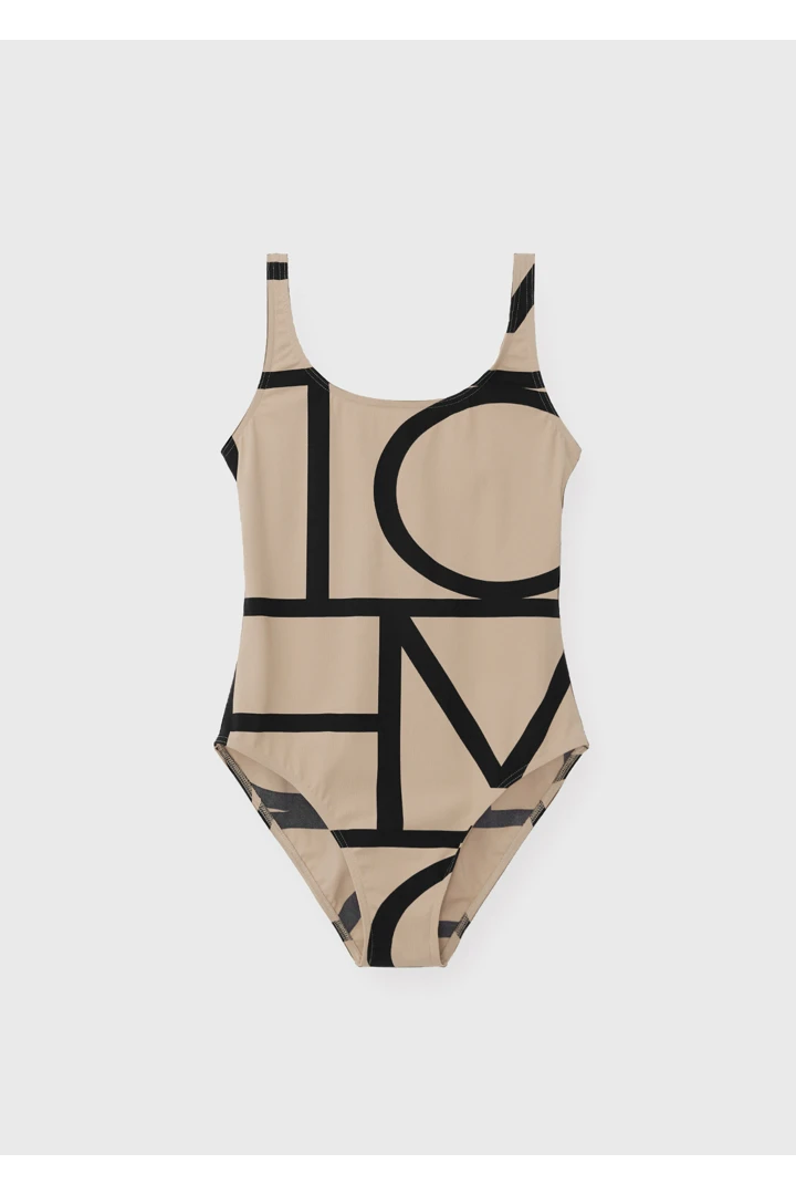 TOTEME default image 9 of 베이지 in 모노그램 스윔수트 베이지