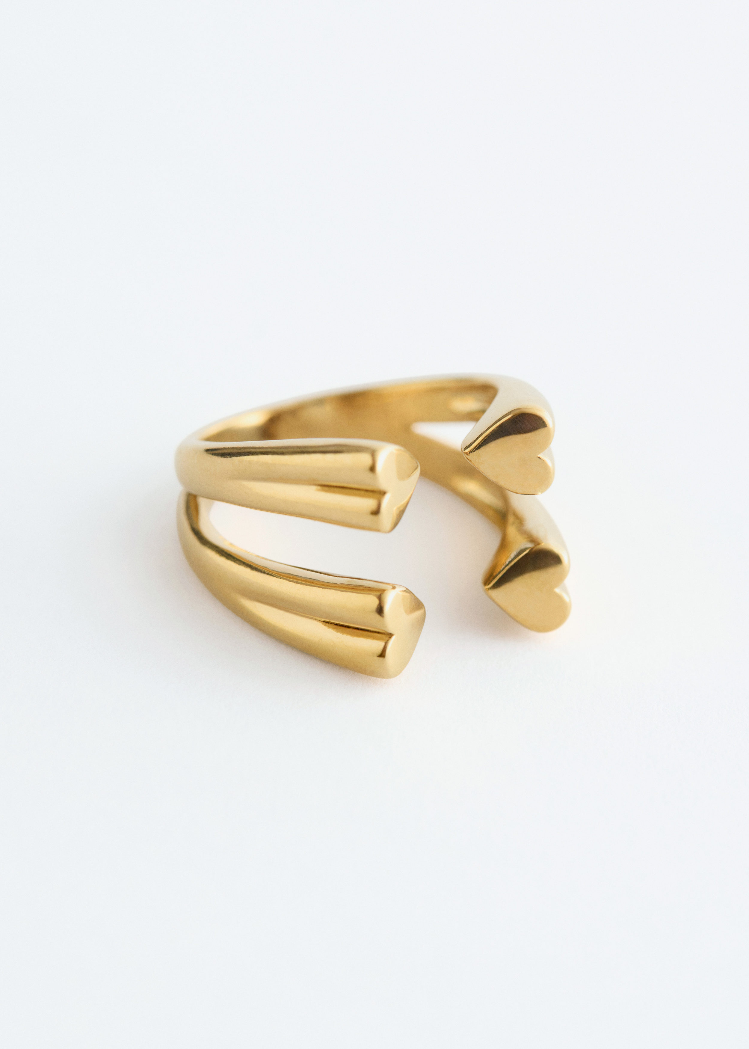 앤아더스토리즈 하트 커프 링의 골드컬러 Product입니다.