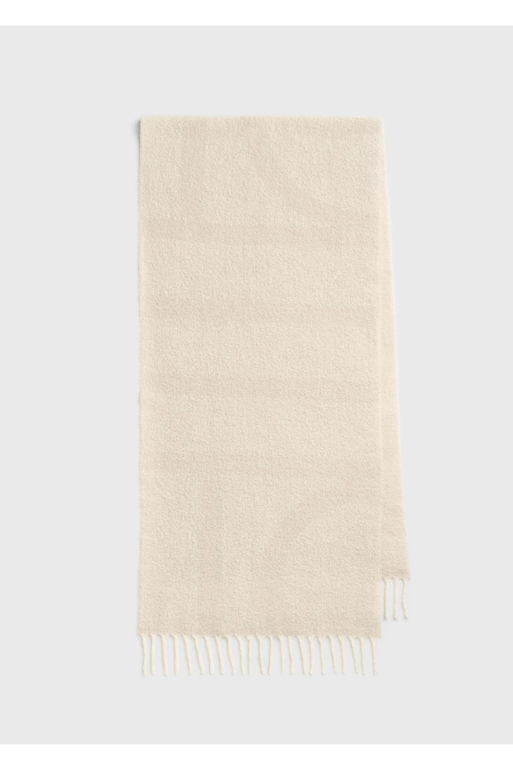 TOTEME 모노그램 자카드 스카프 에크루/화이트의 에크루/화이트컬러 5번쨰 이미지입니다.