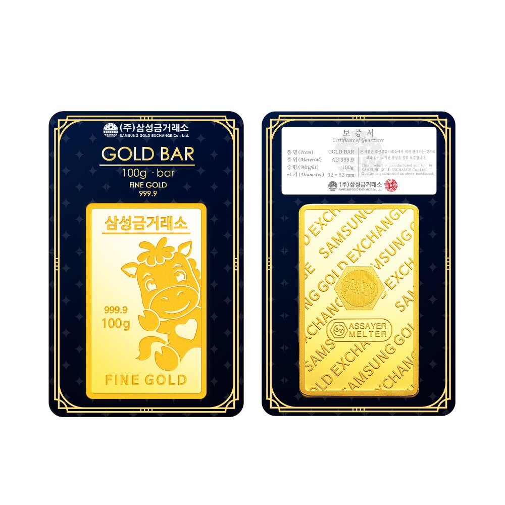 [삼성금거래소] 말 골드바 100g +할인쿠폰