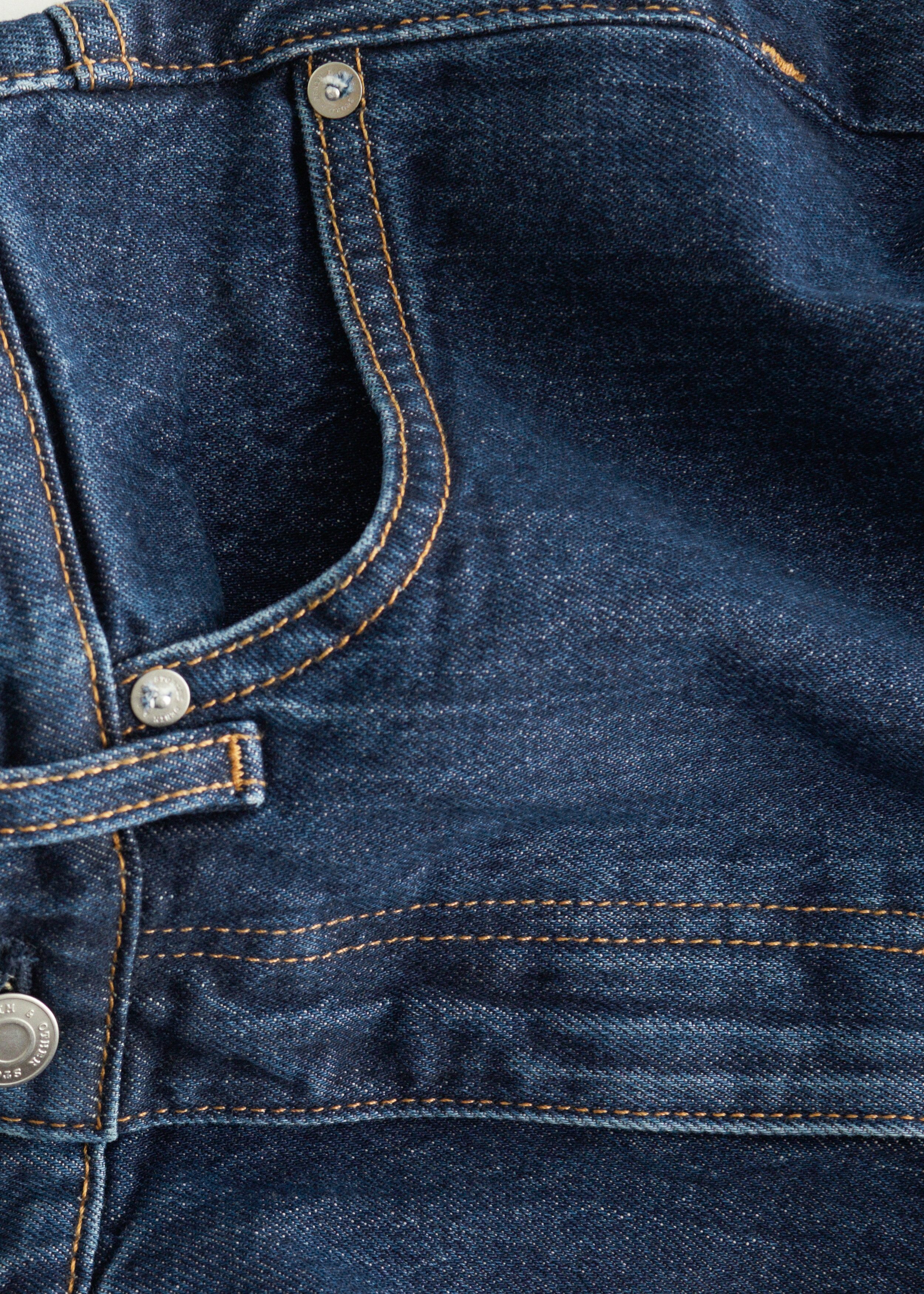 앤아더스토리즈 와이드 레그 진의 미디엄 블루컬러 Detail입니다.