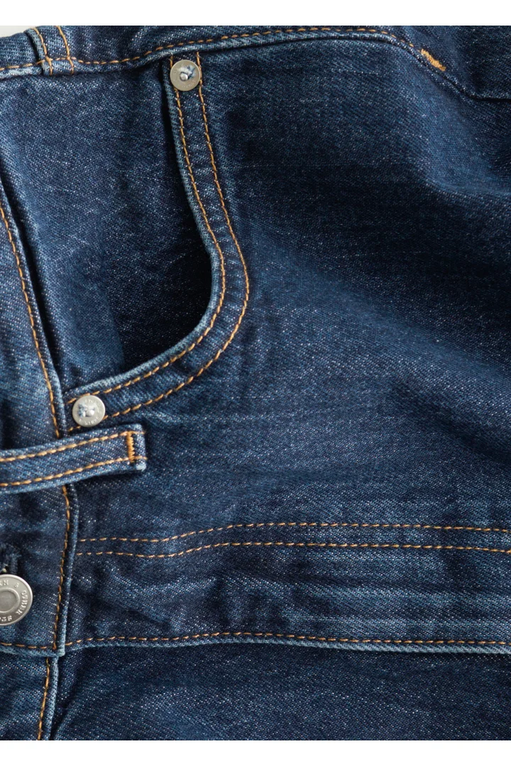 앤아더스토리즈 와이드 레그 진의 미디엄 블루컬러 Detail입니다.