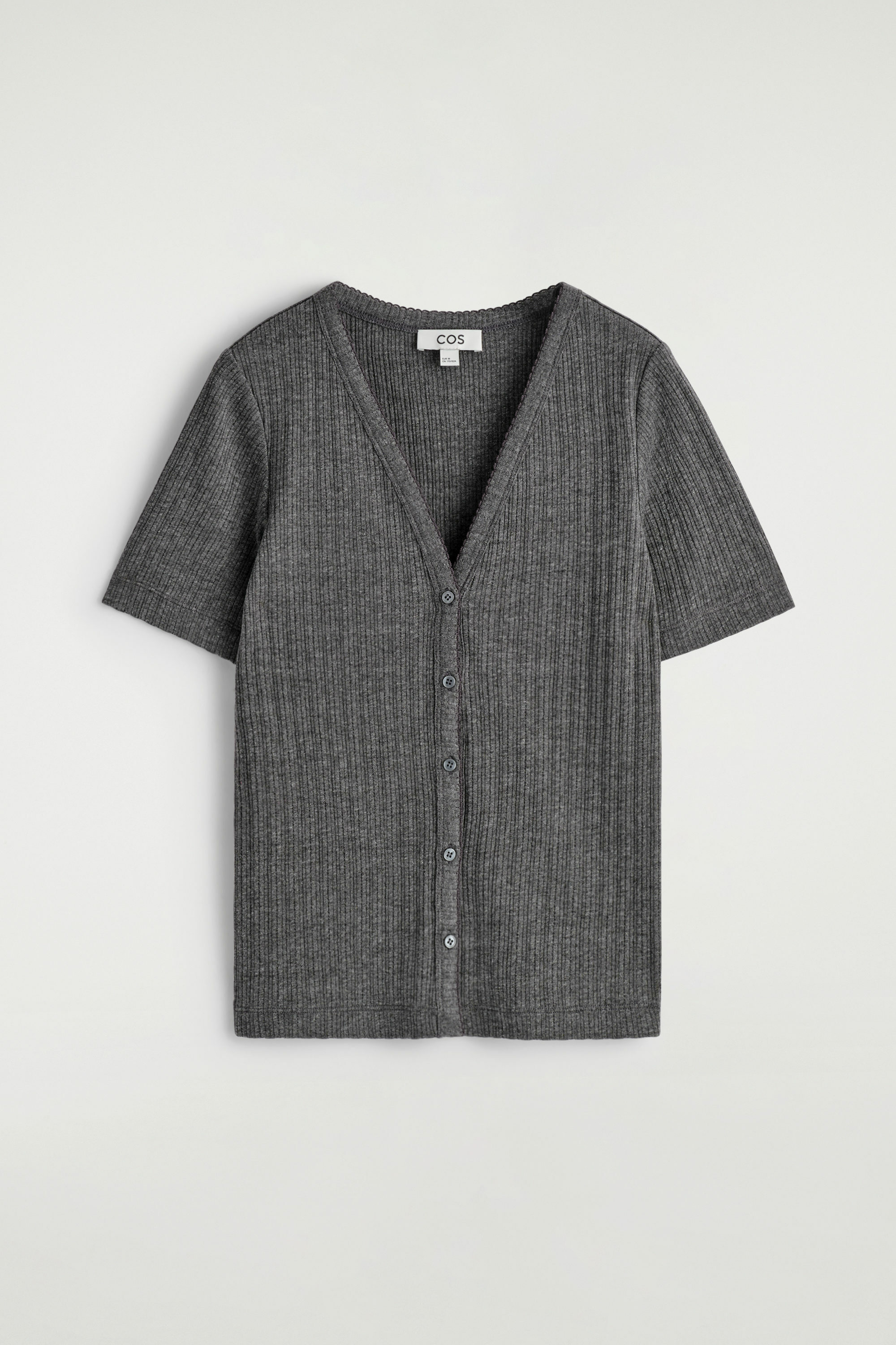 포인텔 니트 쇼트 슬리브 가디건