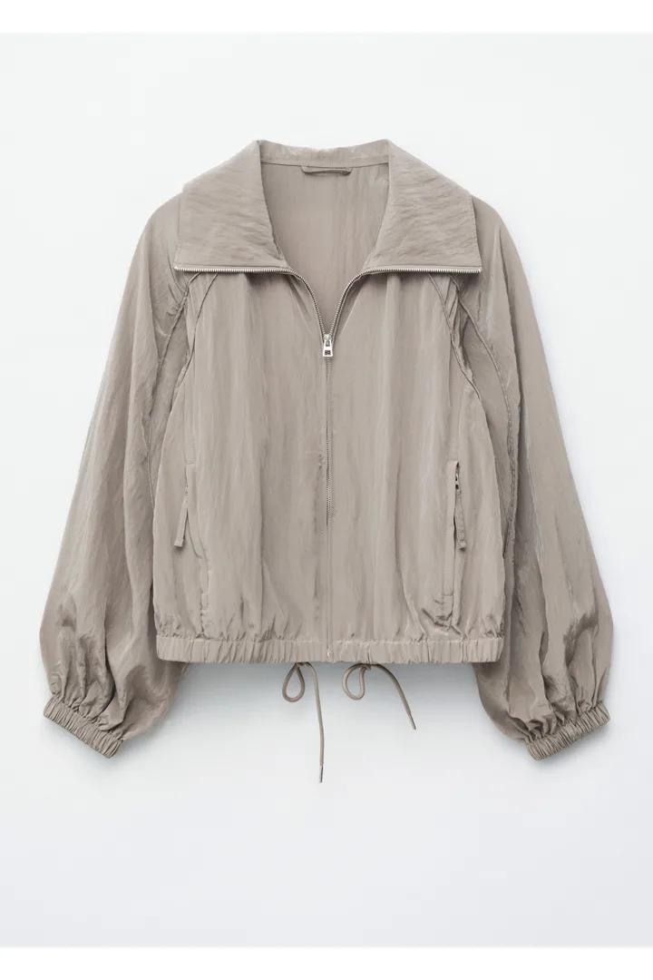 &OS image 21 of 베이지 in 스포티 비스코스 블렌드 자켓