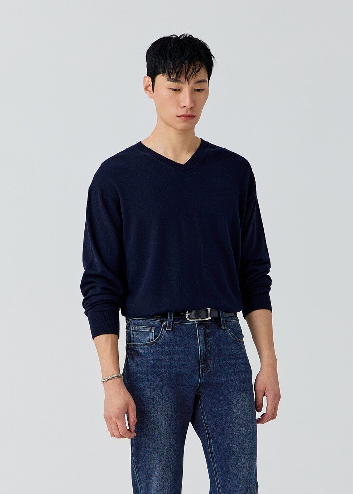 [게스] 남성 V넥 풀오버 MQ4S9480 상품 이미지