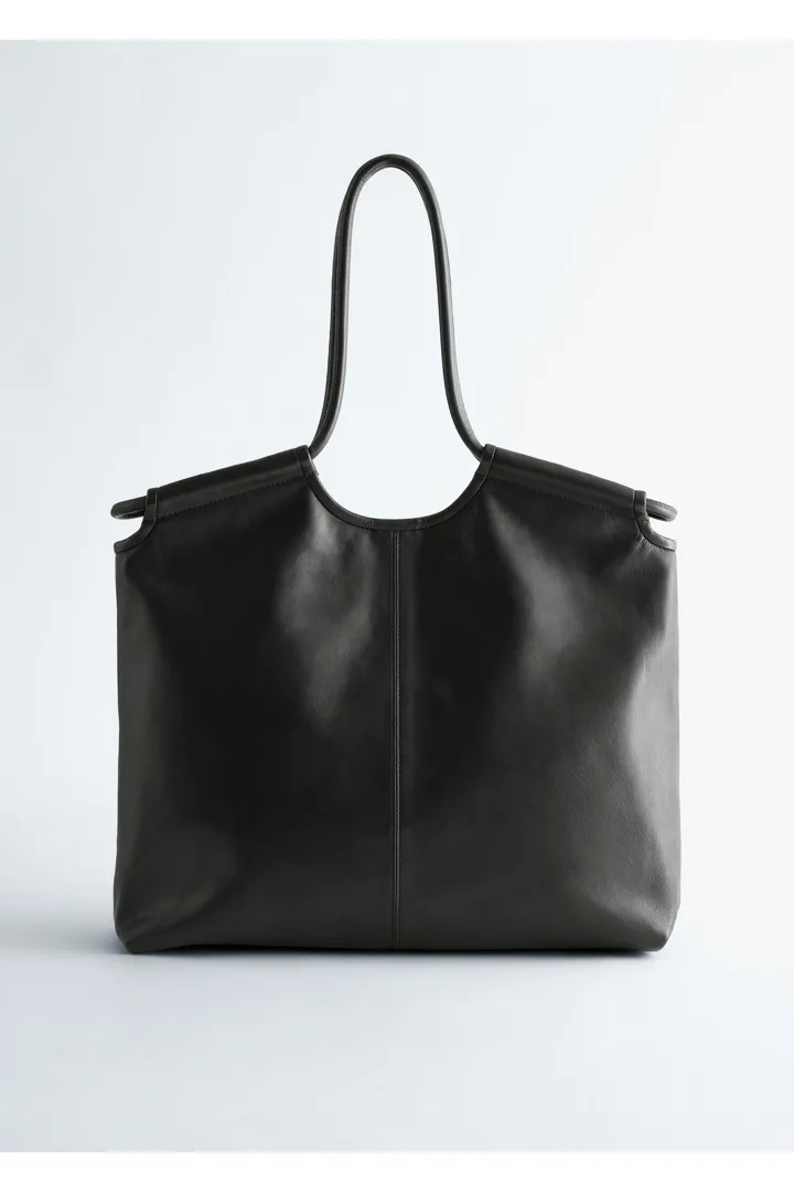 &OS image Style With default 0 of null in 라지 레더 토트 백