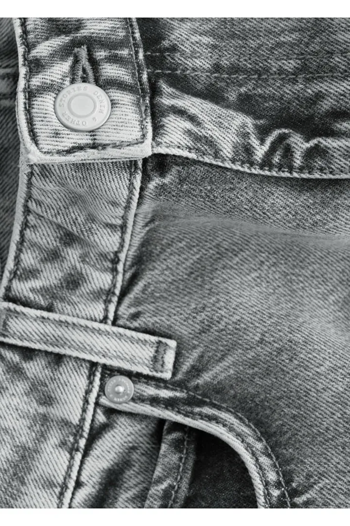 앤아더스토리즈 스트레이트 레그 진의 라이트 그레이컬러 Detail입니다.