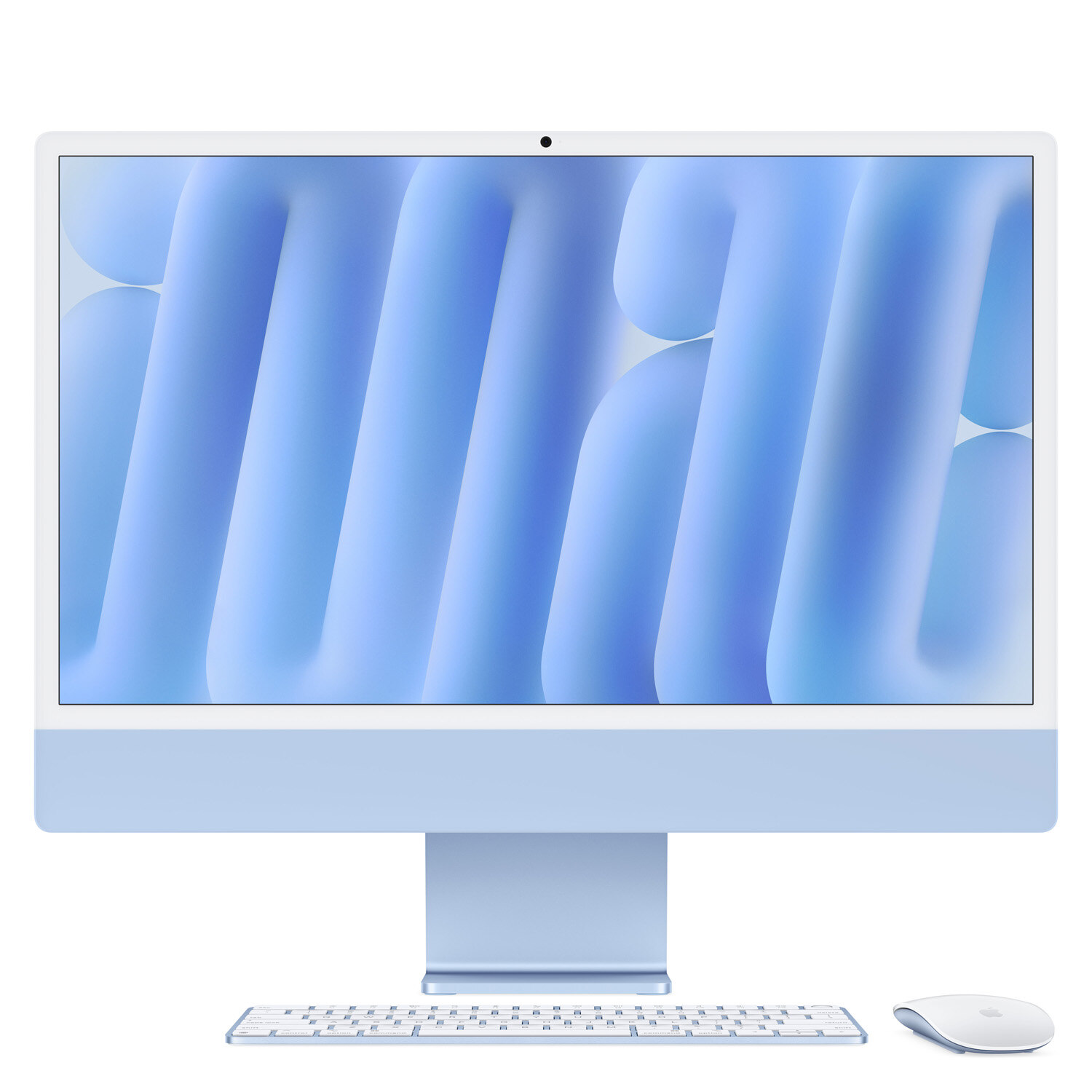 APPLE [현대백화점] iMac 24형 Apple M4칩 10코어CPU 10코어GPU 256GB SSD - 블루  MWV13KH/A