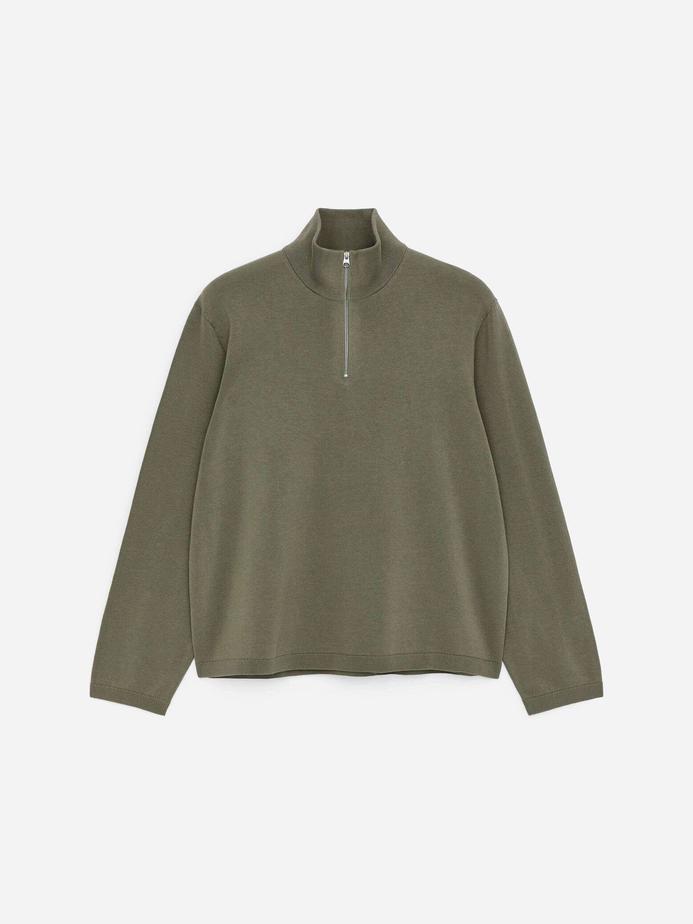 ARKET default image 4 of Green in 니트 하프 지퍼 스웨터