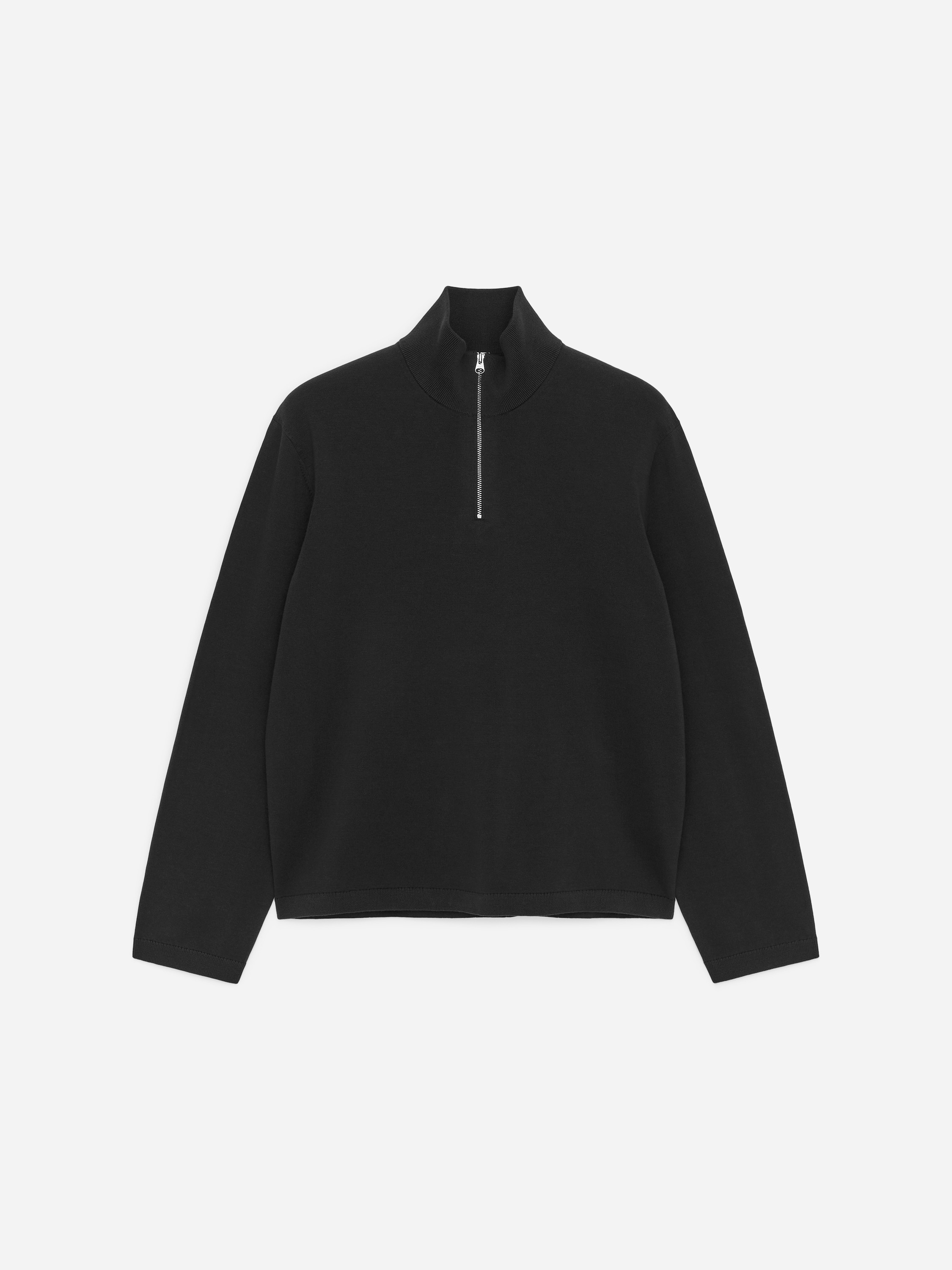 ARKET default image 5 of Black in 니트 하프 지퍼 스웨터