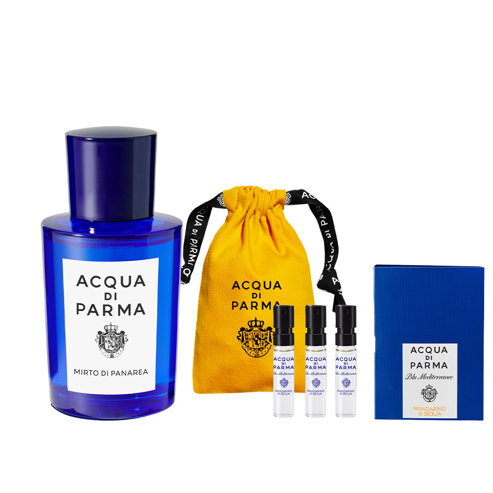 [KB국민카드, H.Point PayKB국민카드8%할인~06/07][단독] 미르토 디 파나레아 EDT 50ml (블루 향수 1.5ml 3종 + 옐로우 파우치 증정) +할인쿠폰