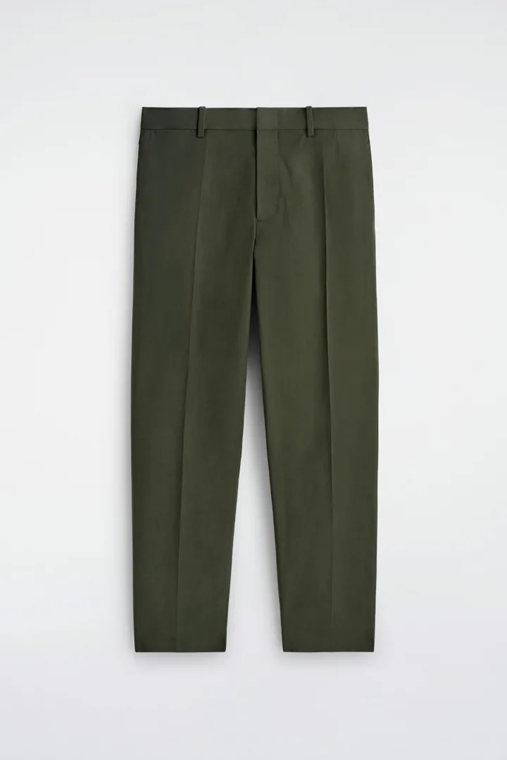 COS default image 24 of 그린 in 코튼 스트레이트 레그 치노