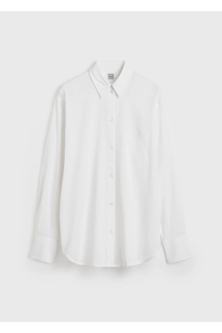 오버사이즈 썸머 셔츠 화이트