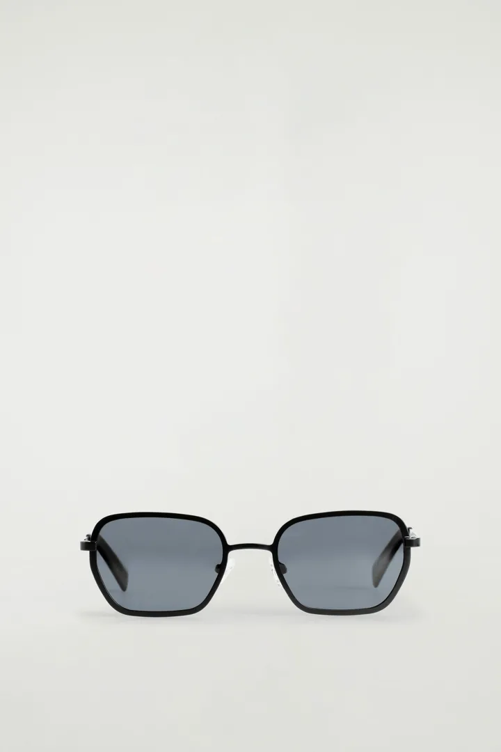 COS default image 2 of 블랙 in 와이어 프레임 렉탱귤러 선글라스
