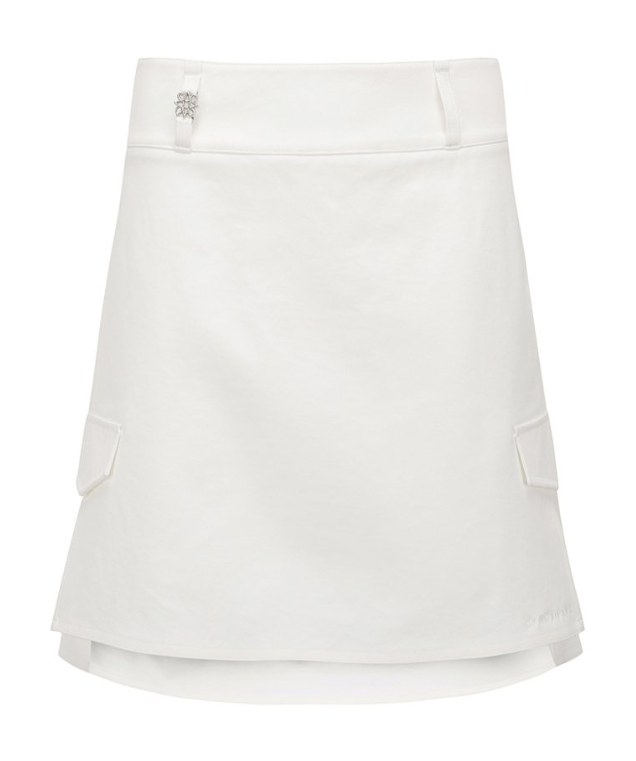 (주)크리스패션 [현대백화점] [H.Point Pay현대백화점카드5%즉시할인~03/29]여성 별 심볼 고리 페이크 포켓 A라인 큐롯 스커트 (821F1PC001) +할인쿠폰