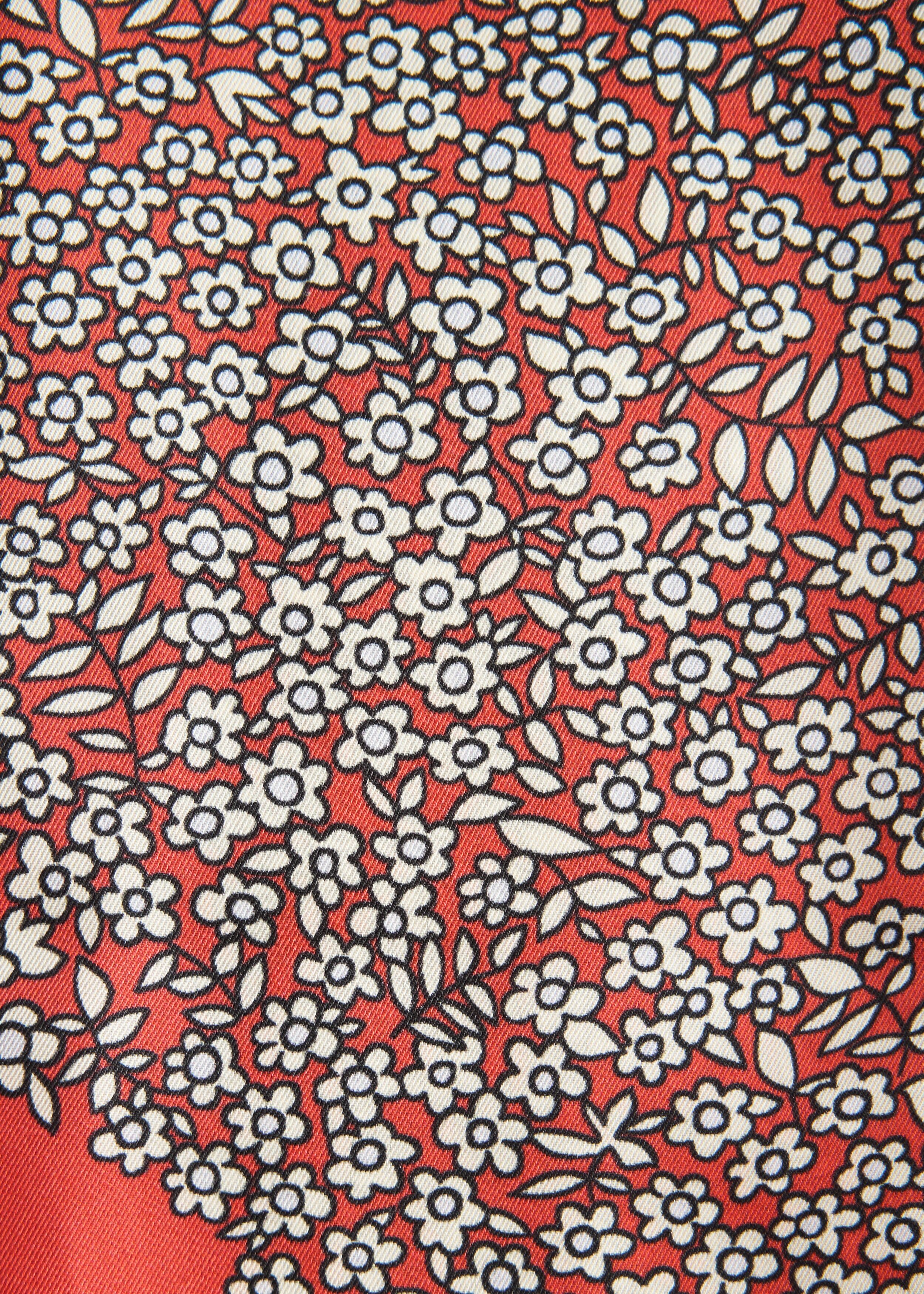 앤아더스토리즈 슬림 실크 프린트 스카프의 테라코타/플로럴컬러 Product입니다.