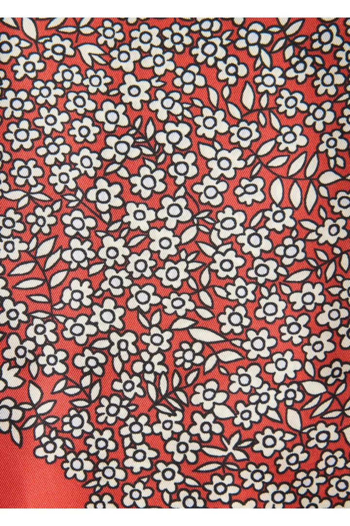 앤아더스토리즈 슬림 실크 프린트 스카프의 테라코타/플로럴컬러 Product입니다.