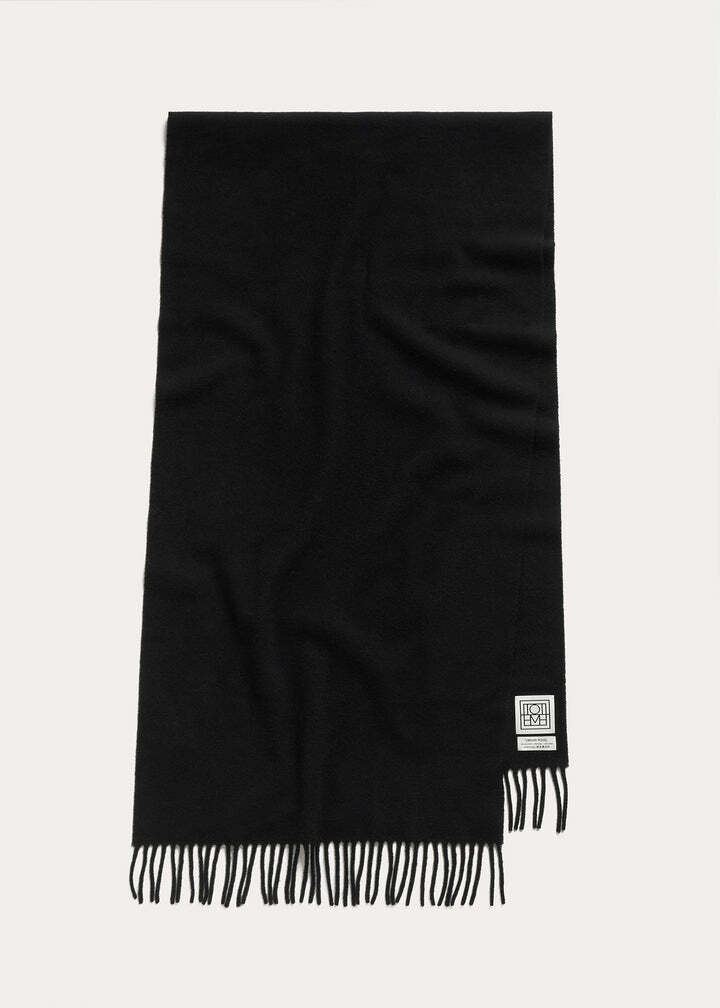 클래식 울 스카프 블랙 상품 이미지