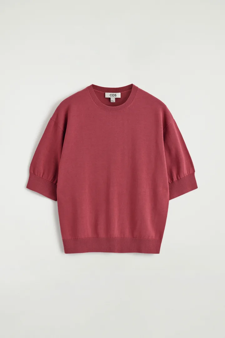 COS default image 18 of 핑크 in 니티드 코튼 티셔츠