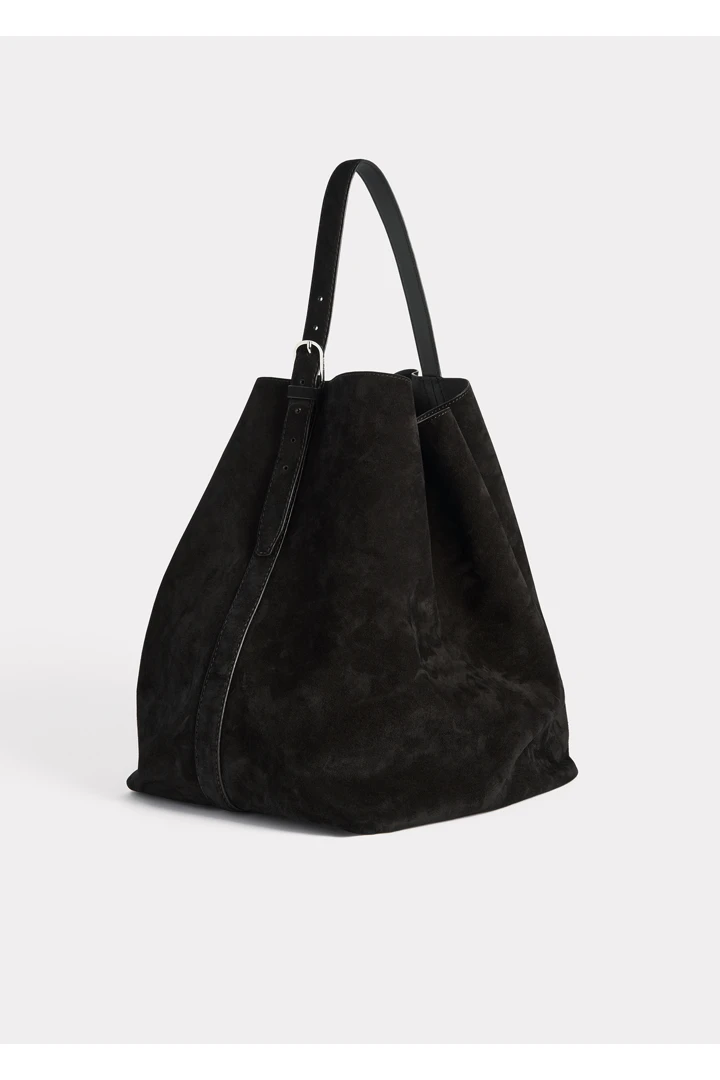 TOTEME 벨티드 토트백 에스프레소의 에스프레소컬러 6번쨰 이미지입니다.