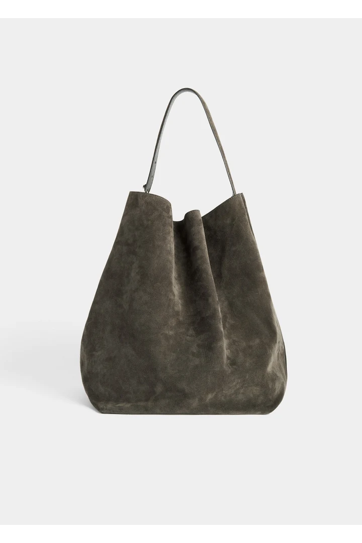 TOTEME default image 2 of 그레이 in 벨티드 토트백 그레니트