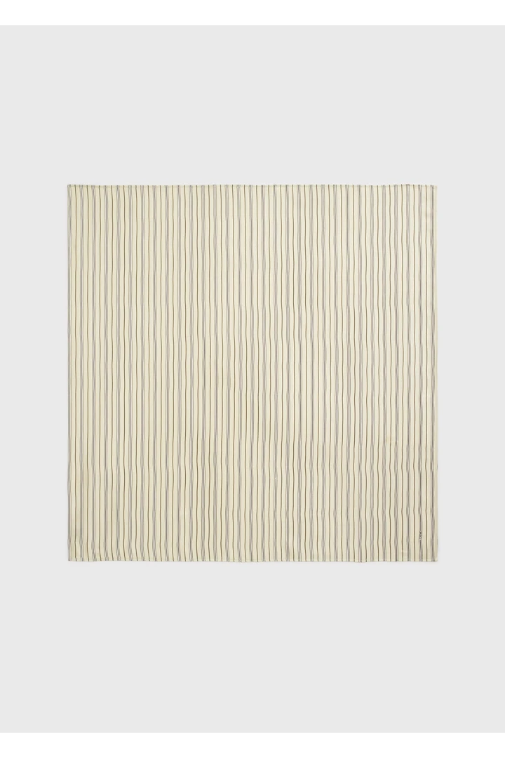 TOTEME default image 7 of 베이지 in 스트라이프 실크 스카프 베이지/브라운