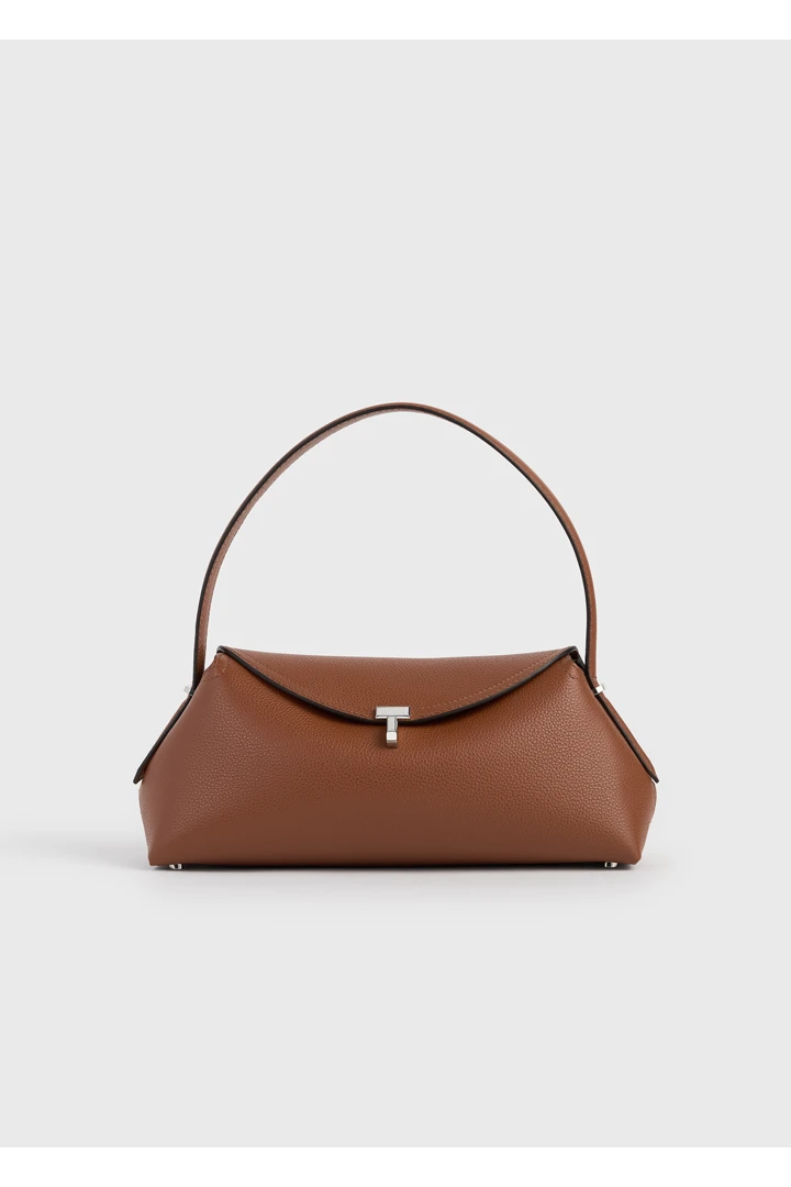TOTEME default image 1 of 브라운 in 티-락 그레인 레더 숄더 시에나