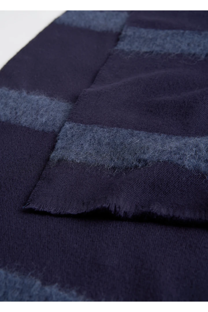 TOTEME 모노그램 트윌 스카프 네이비의 네이비컬러 2번쨰 이미지입니다.