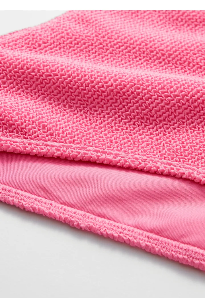 앤아더스토리즈 텍스처드 하이 웨이스트 비키니 브리프의 핑크컬러 Detail입니다.