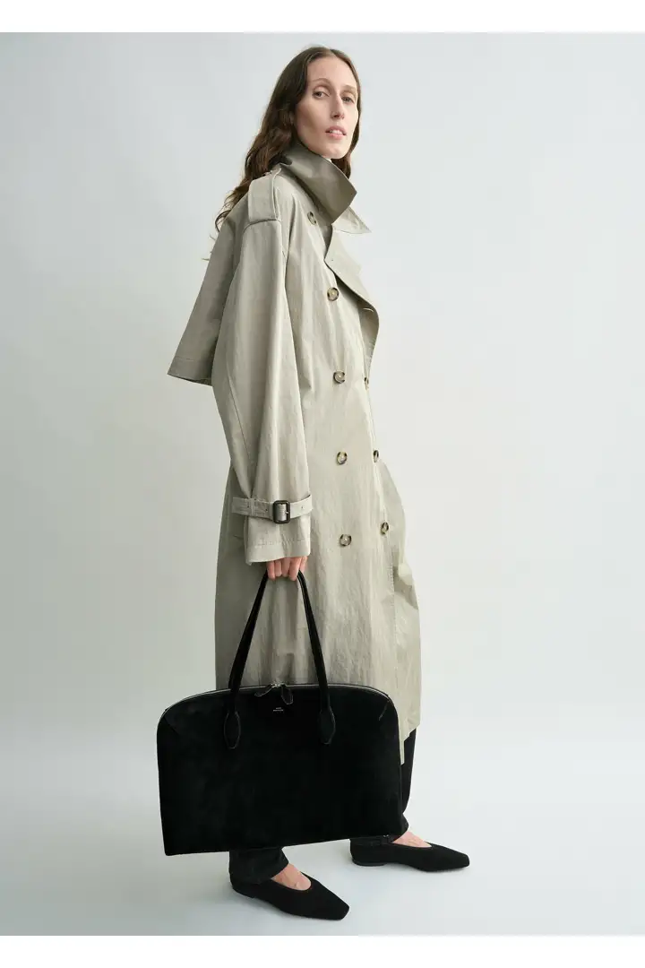 TOTEME 크리스프 썸머 트렌치 클레이의 클레이컬러 0번쨰 이미지입니다.