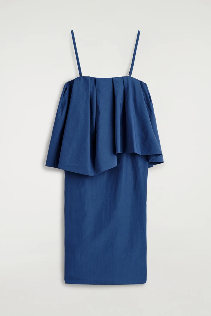 COS default image 22 of 블루 in 레이어드 방도 미디 드레스