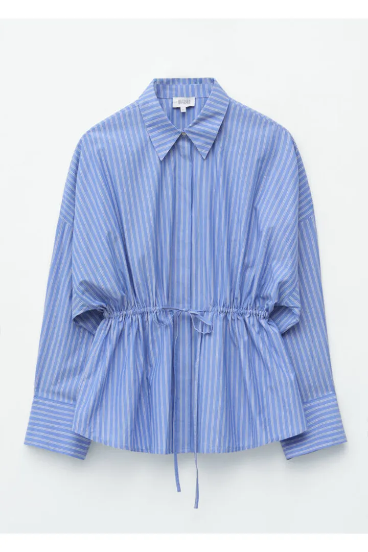 &OS image Style With default 1 of null in 코튼 포플린 드로스트링 셔츠 