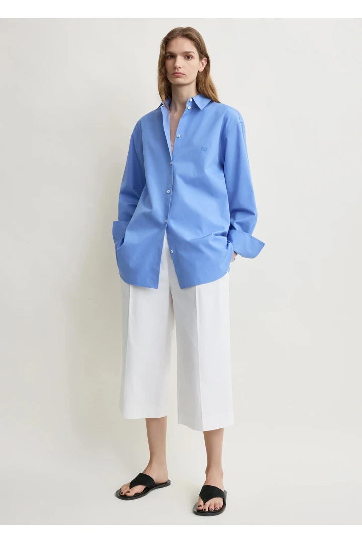 TOTEME default image 14 of 블루 in 코튼 썸머 셔츠 콘플라워