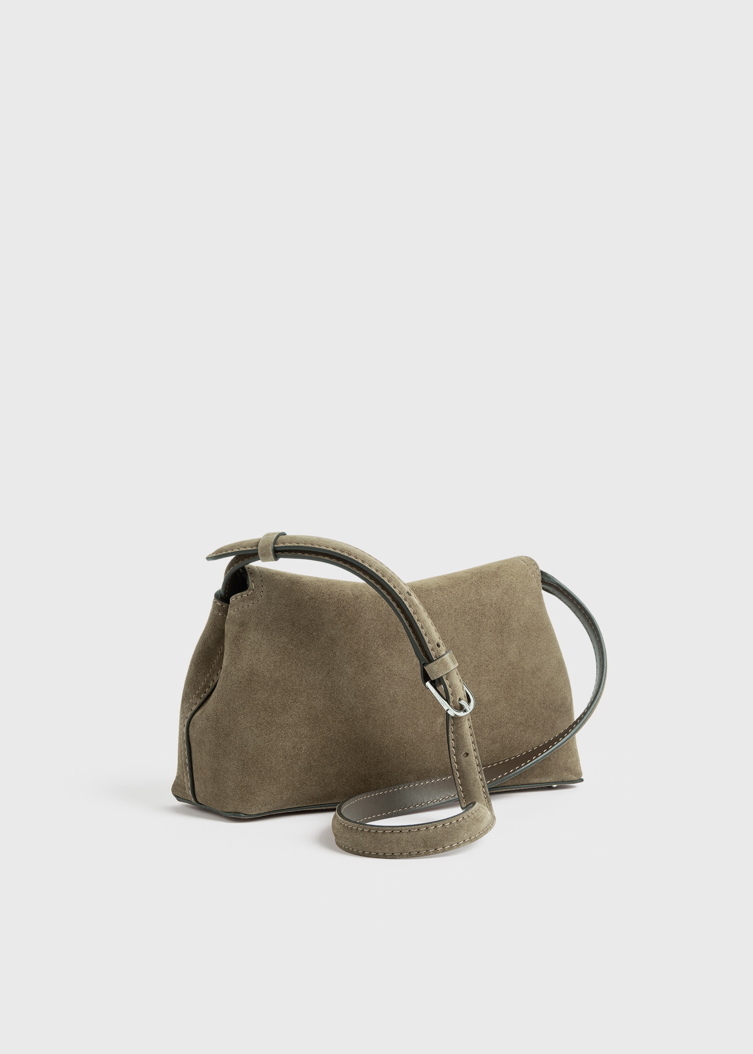 TOTEME 티-락 스웨이드 클러치 타바코의 타바코컬러 4번쨰 이미지입니다.