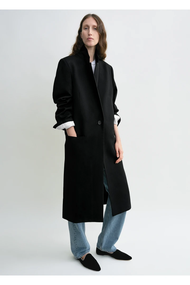 TOTEME default image 3 of 블랙 in 클래식 테일러드 코트 블랙