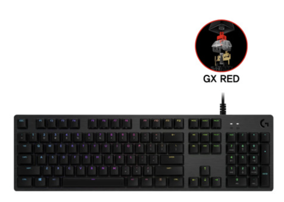 logitech(로지텍) [현대백화점] 로지텍 G512 GX RED 기계식 게이밍 키보드 +할인쿠폰