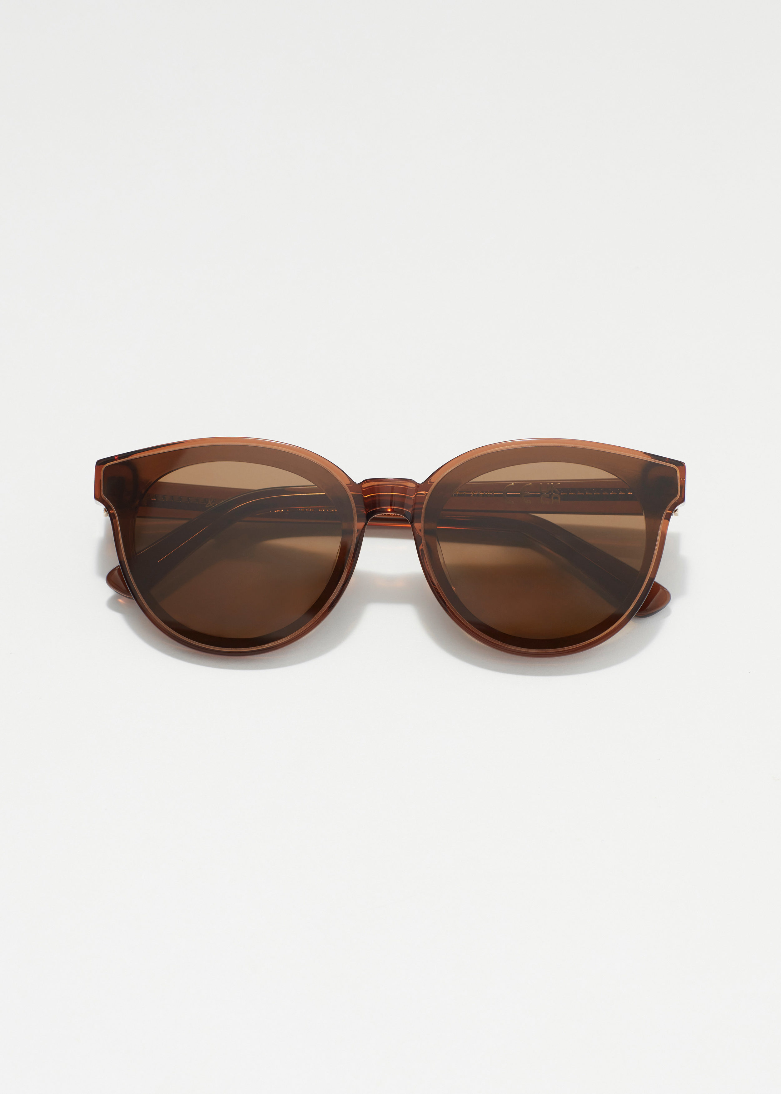 앤아더스토리즈 라운드 프레임 아세테이트 선글라스의 브라운컬러 Product입니다.