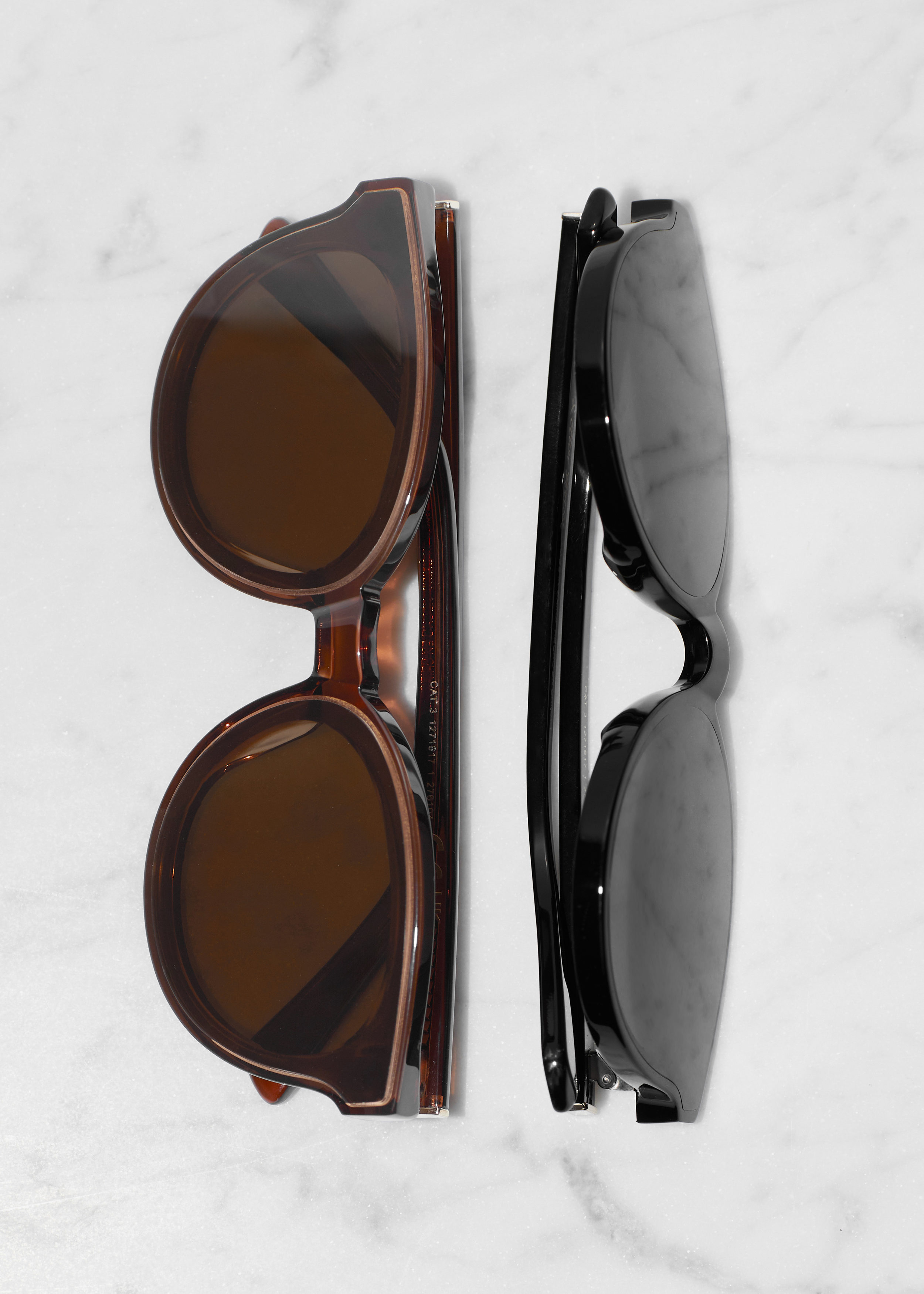 앤아더스토리즈 라운드 프레임 아세테이트 선글라스의 브라운컬러 Product입니다.