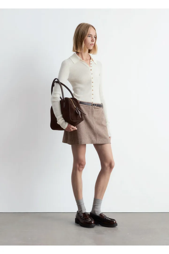 앤아더스토리즈 울 미니 스커트의 토프컬러 ECOMLook입니다.