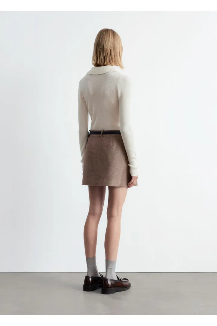 앤아더스토리즈 울 미니 스커트의 토프컬러 ECOMLook입니다.