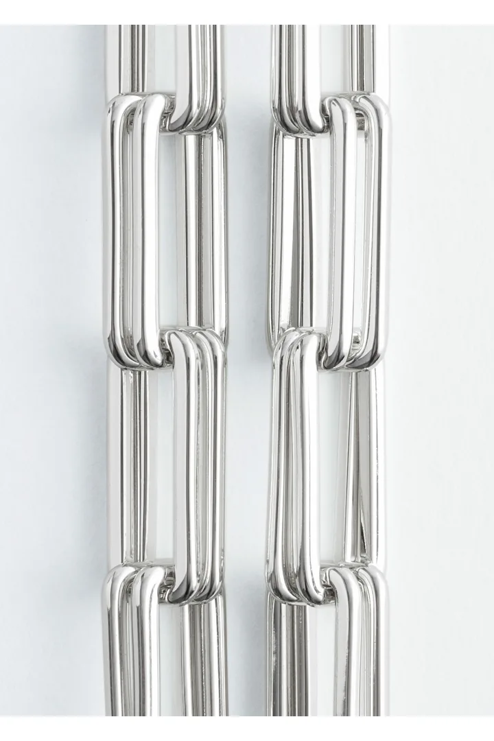 앤아더스토리즈 청키 체인 링크 네크리스의 실버컬러 Detail입니다.