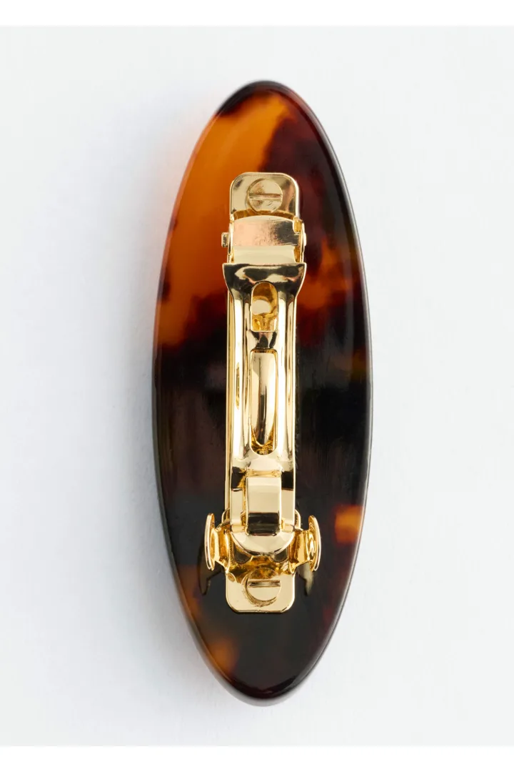 앤아더스토리즈 미니 터토이즈셸 헤어 클립의 브라운/터토이즈컬러 Product입니다.