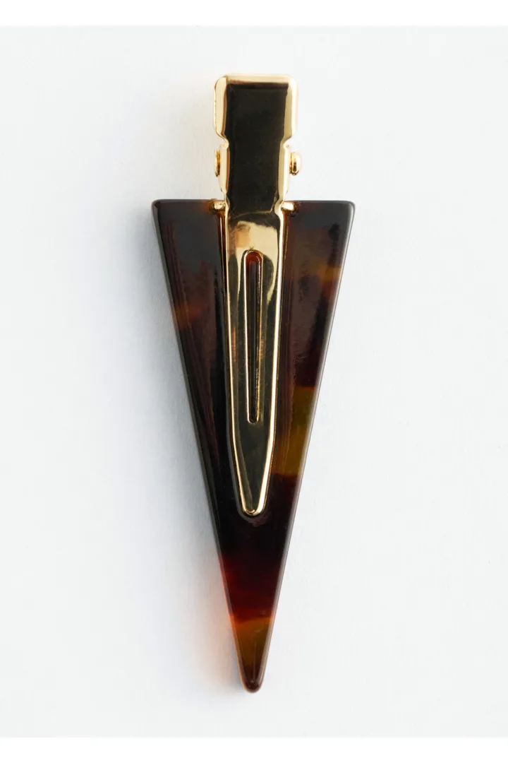 앤아더스토리즈 미니 터토이즈셸 헤어 클립의 브라운/터토이즈컬러 Product입니다.