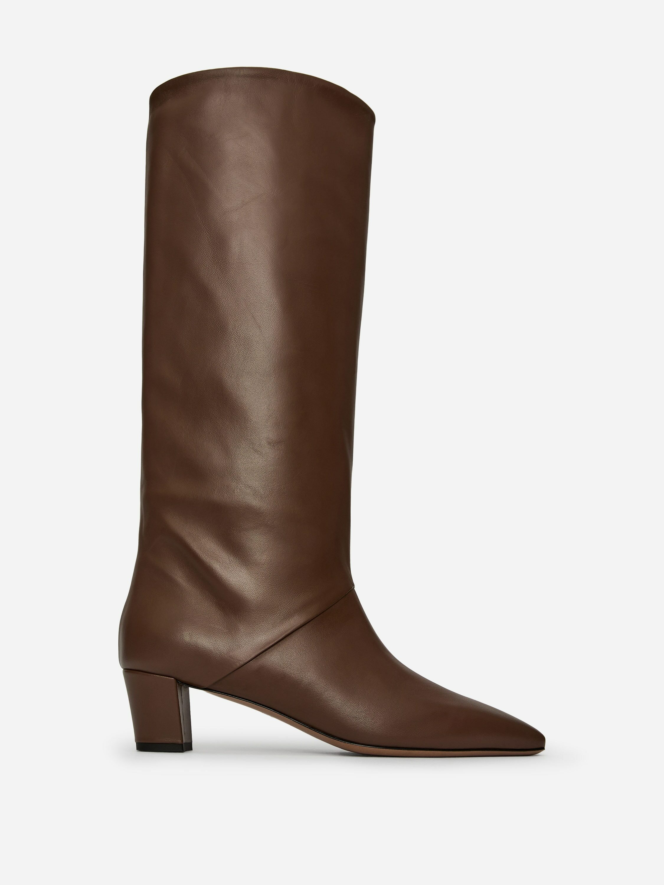 미드 카프 레더 부츠