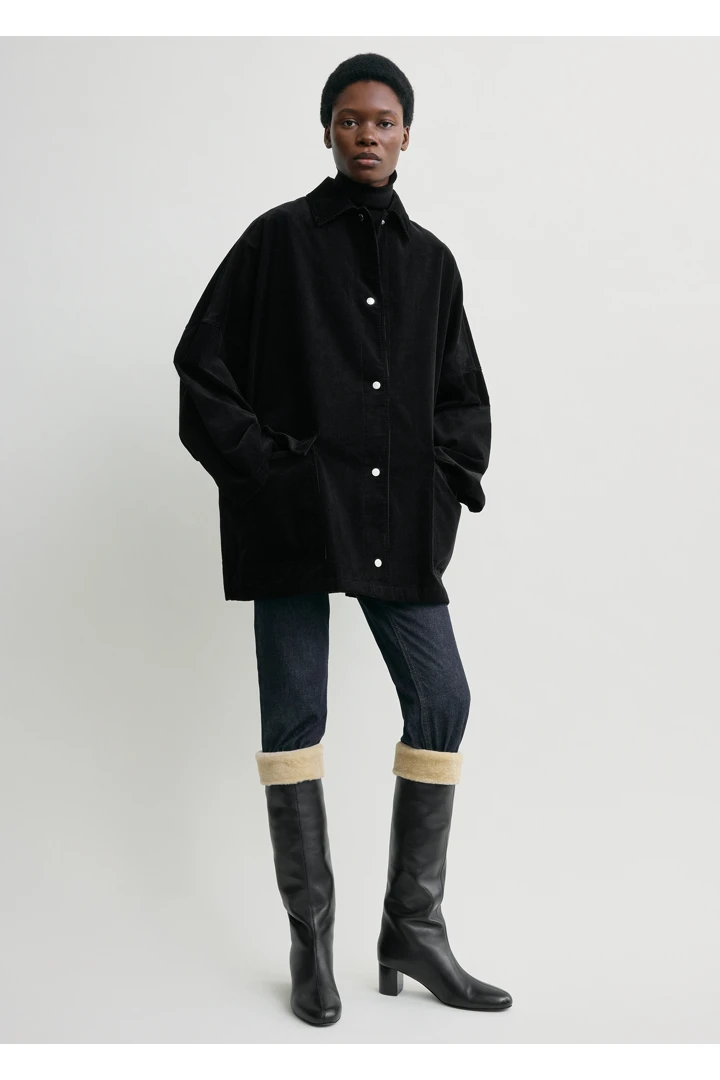 TOTEME default image 11 of 블랙 in 코드 오버셔츠 재킷 블랙