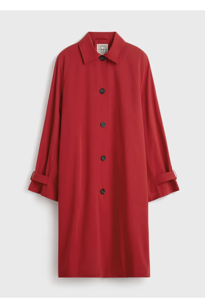 TOTEME 라이트 스프링 트렌치 코트 포피의 포피컬러 5번쨰 이미지입니다.