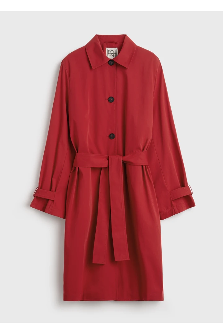 TOTEME 라이트 스프링 트렌치 코트 포피의 포피컬러 6번쨰 이미지입니다.