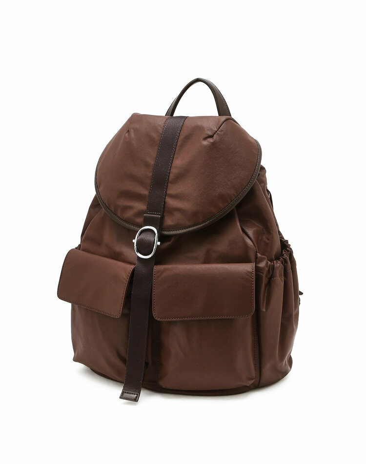 [현대백화점] JABA6E004W2  나일론 파커 백팩 L 다크브라운 (14인치노트북수납가능) +할인쿠폰