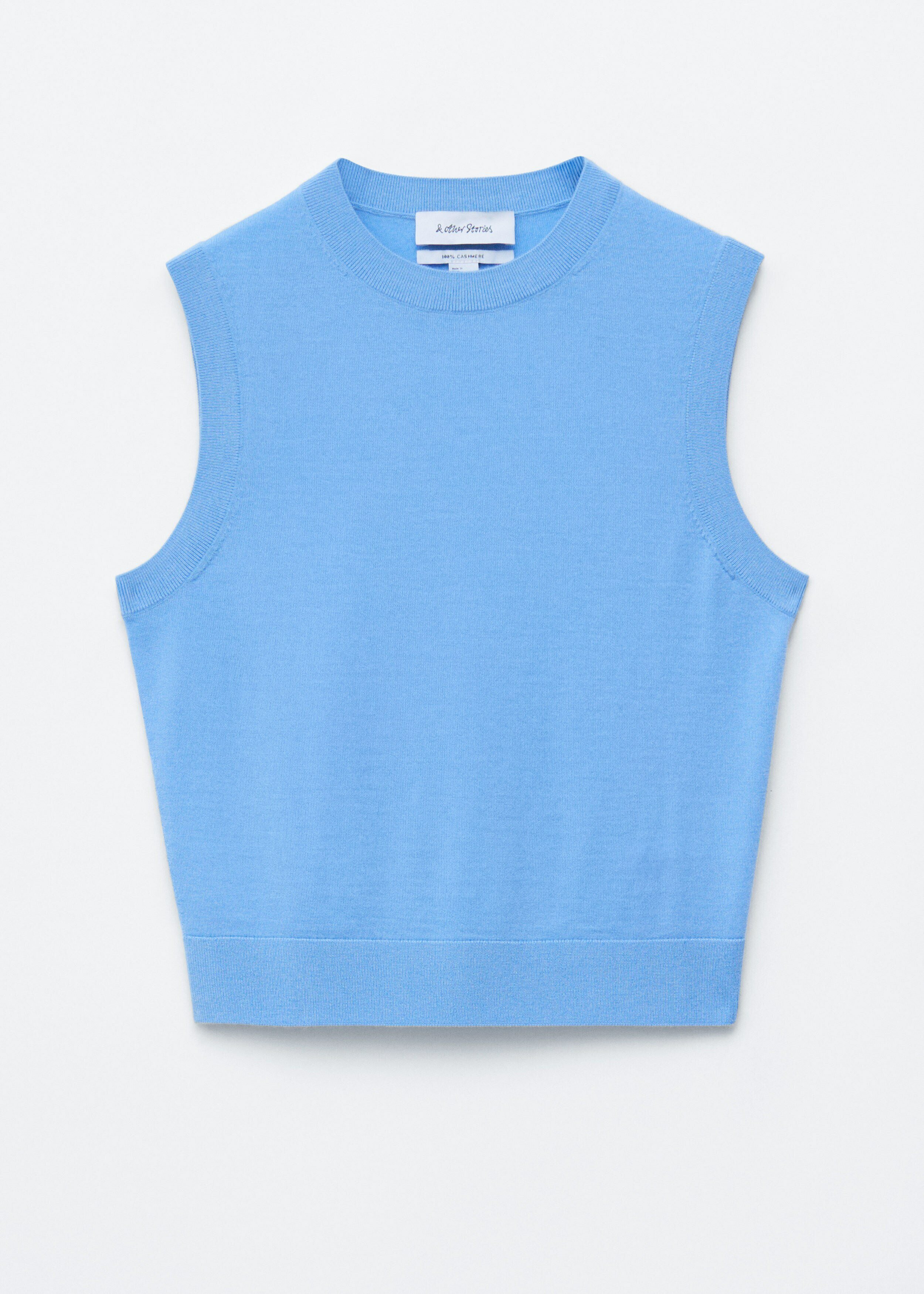 &OS image 1 of 블루 in 캐시미어 스웨터 베스트