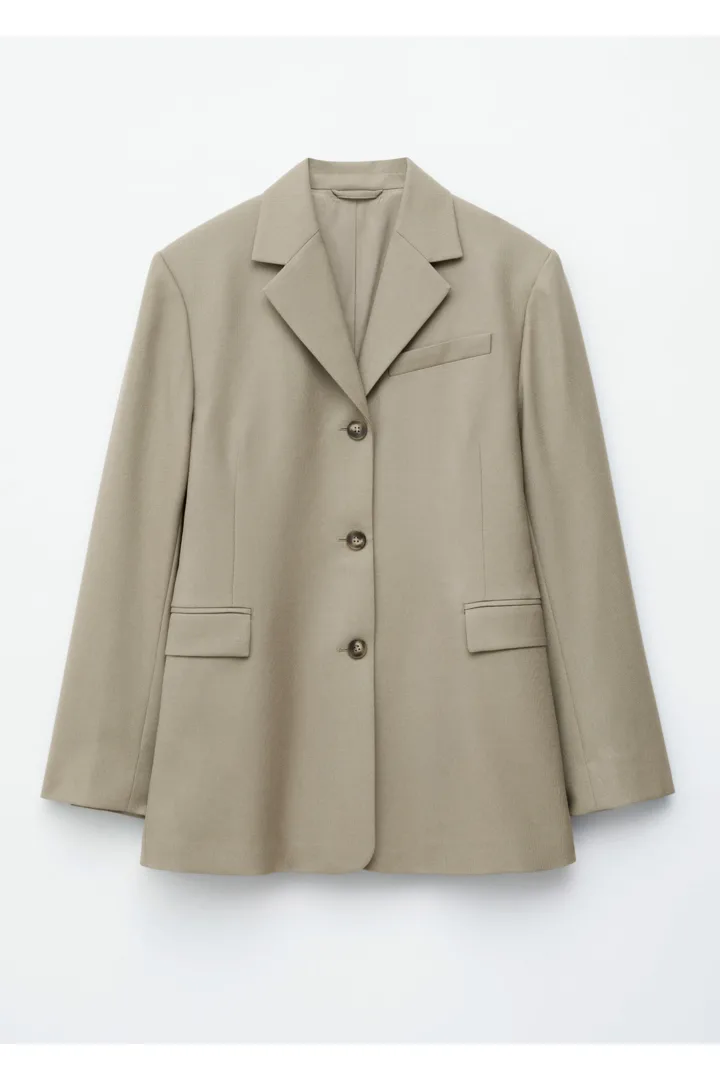 &OS image Style With default 1 of null in 테이퍼드 블레이저